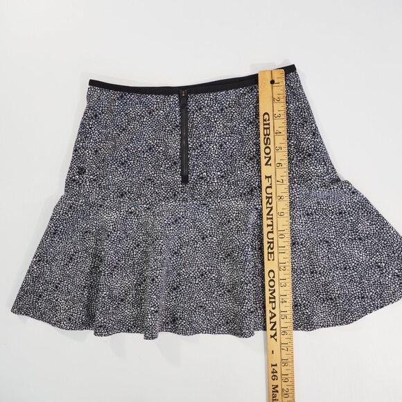 Lululemon Skirt Black Small Floral Zip Stretch Mini Tennis Skater Aline No Liner - Picture 4 of 8